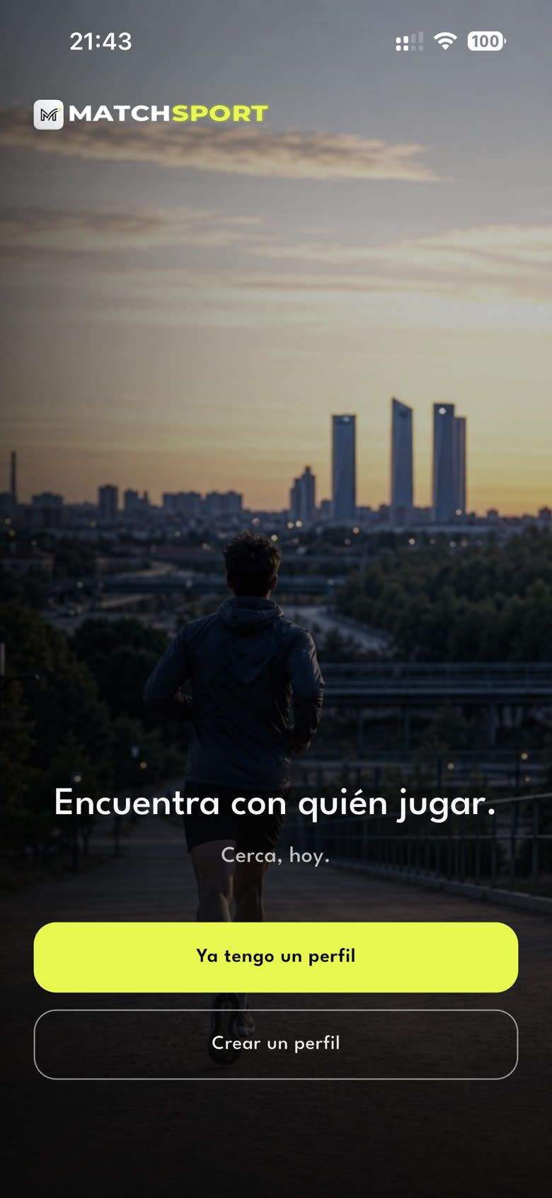 MatchSport® Discover: sports partners near you.